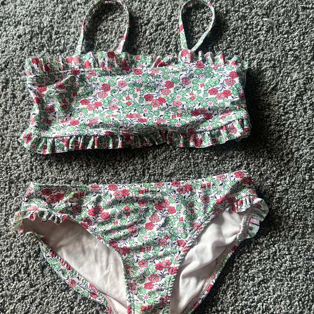 GAP Kids Floral Bikini - Pink and Green